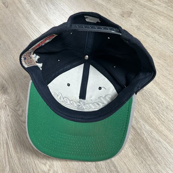 Vintage Starter New York Yankees Hat Snapback MLB Tail Sweep Blue 100% Wool Cap - Picture 3 of 8